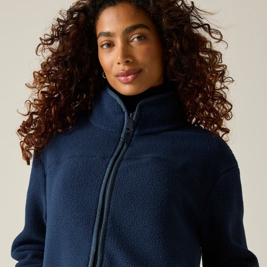 Regatta - "Frankie" Fleecejacke für Damen, Durchgehender Reißverschluss, Teddyfleece (Marine) - Image 6