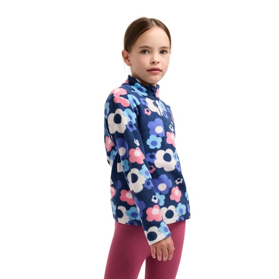 Trespass - "Melsa" Fleecejacke für Kinder, AT200 (Marineblaue Pfingstrose) - Image 6