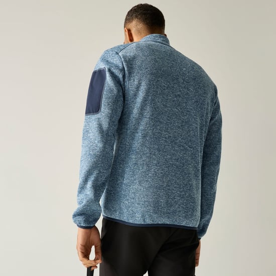 Regatta - "Newhill" Fleecejacke für Herren, Durchgehender Reißverschluss, meliert (Blau) - Image 6