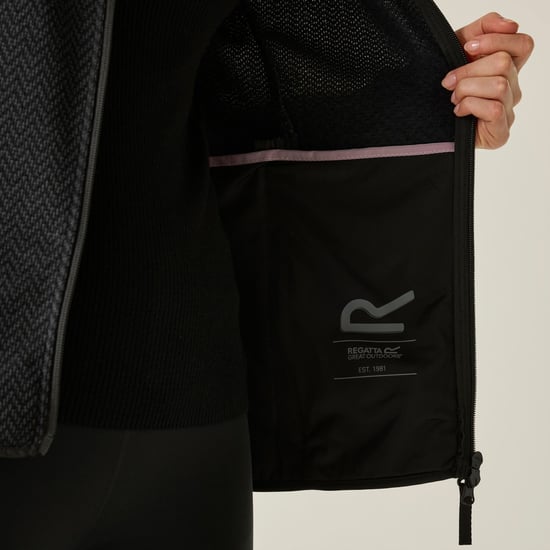 Regatta - "Elzie" Fleecejacke für Damen (Schwarz/Asche) - Image 5