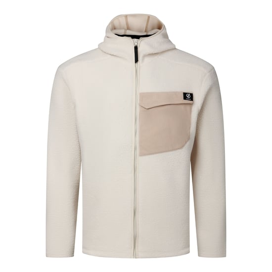 Dare 2B - "Firn" Fleecejacke für Herren, mit Kapuze, Teddyfleece (Mandelmilch) - Image 2