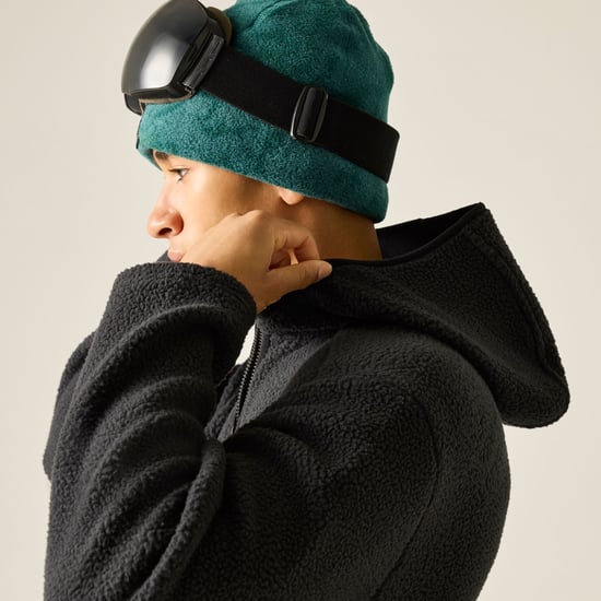 Dare 2B - "Firn" Fleecejacke für Herren, mit Kapuze, Teddyfleece (Schwarz) - Image 3