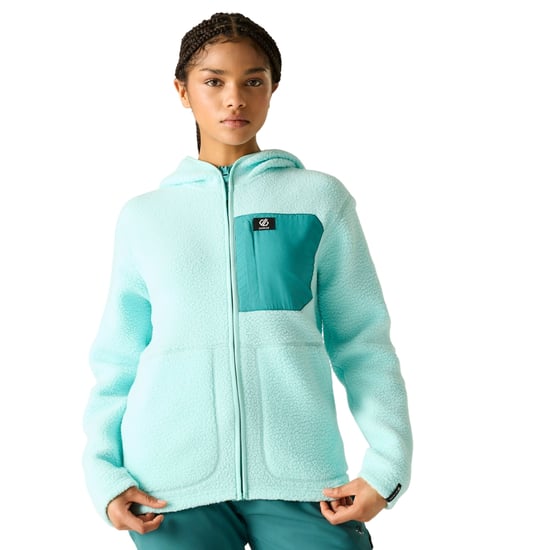 Dare 2B - "Firn" Fleece für Damen, mit Kapuze, Teddyfleece (Wasser Blau) - Image 1