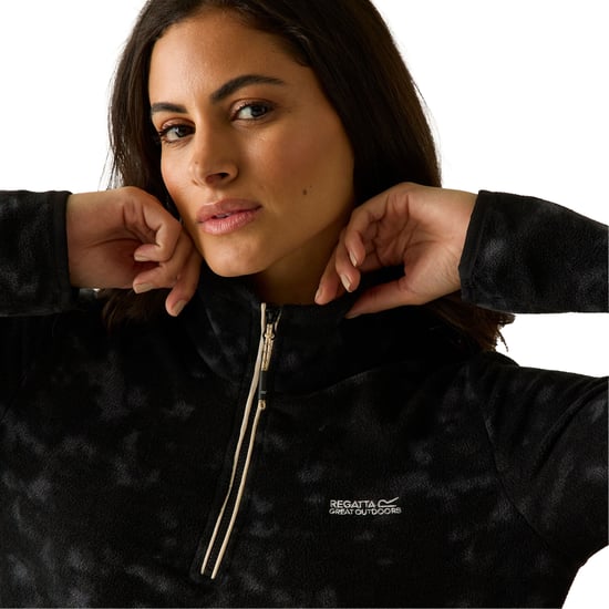 Regatta - "Margot" Fleece für Damen, mit kurzem Reißverschluss (Schwarz) - Image 6