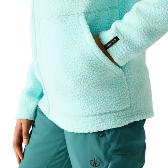 Dare 2B - "Firn" Fleece für Damen, mit Kapuze, Teddyfleece (Wasser Blau) - Image 6
