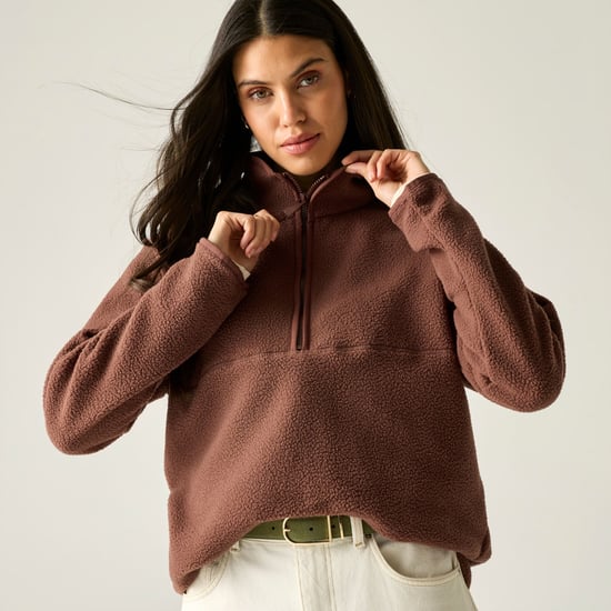 Regatta - "Frankie" Fleece für Damen, mit halbem Reißverschluss, Teddyfleece (dunkele Kirsche) - Image 4