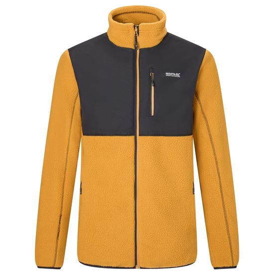 Regatta - "Morran" Fleecejacke für Herren, Durchgehender Reißverschluss, Wasserbeständig (Holzbraun/Schwarz) - Image 1