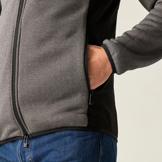 Regatta - "Brayleigh" Fleecejacke für Herren, Durchgehender Reißverschluss (Asche/Schwarz) - Image 4