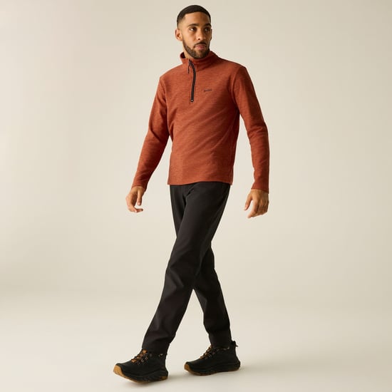 Regatta - "Thompson" Fleecejacke für Herren, mit halbem Reißverschluss, meliert (Gebrannte Henna) - Image 6