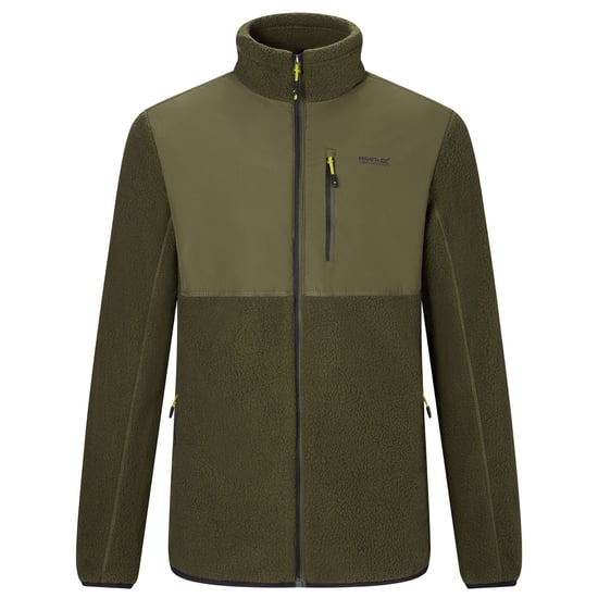 Regatta - "Morran" Fleecejacke für Herren, Durchgehender Reißverschluss, Wasserbeständig (Dunkel-Khaki) - Image 1