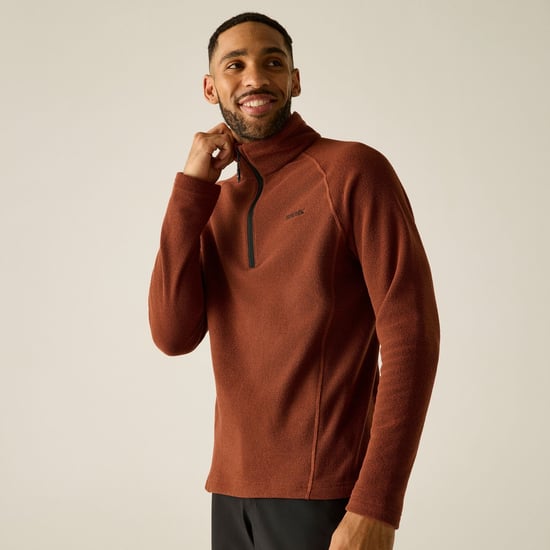 Regatta Great Outdoors Herren Fleecetop Kenger mit Reißverschluss bis zur Brust (Gebrannte Henna) - Image 1
