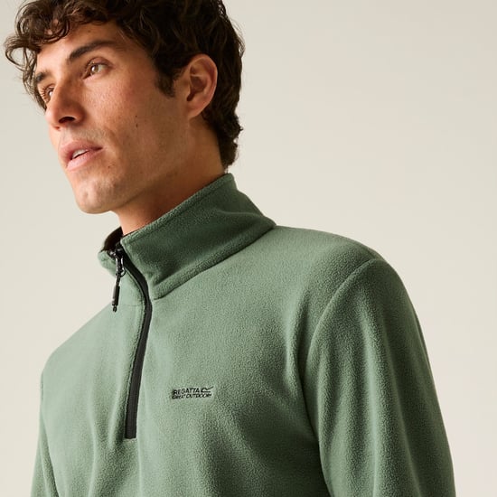 Regatta Great Outdoors Herren Thompson Fleece-Top mit Reißverschluss bis zur Brust (Dunkelwaldgrün) - Image 5