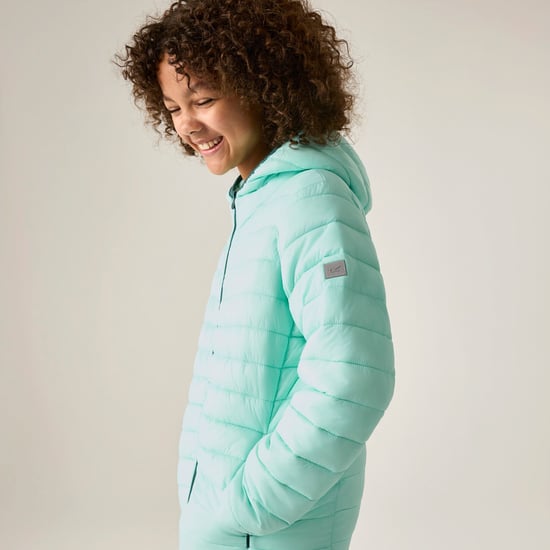 Regatta - "Marizion" Steppjacke mit Kapuze für Kinder (Wasser Blau) - Image 1