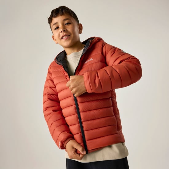 Regatta - "Marizion" Steppjacke mit Kapuze für Kinder (Rooibos Tee/Schwarz) - Image 5