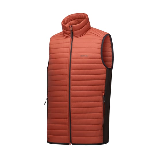 Regatta Herren Andreson Hybrid gepolsterte Jacke (Gebrannte Henna/Schwarz) - Image 4
