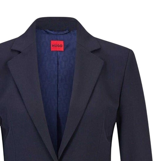 Hugo - Anzugjacke für Damen, Reverskragen, Regulär (Dunkelblau) - Image 2