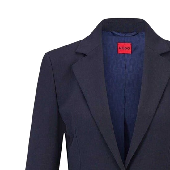 Hugo - Anzugjacke für Damen, Reverskragen, Regulär (Dunkelblau) - Image 3