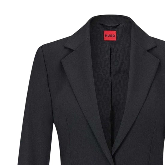 Hugo - Anzugjacke für Damen, Reverskragen, Regulär (Schwarz) - Image 3