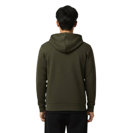 Lacoste - "Basic" Hoodie mit durchgehendem Reißverschluss für Herren, Baumwollmischung (Khakigrün) - Image 4