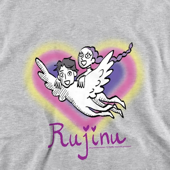 K-Pop Demon Hunters - "Huntrix Saja Boys Rujinu" Hoodie zum Überziehen für Kinder (Sportliches Heather) - Image 3