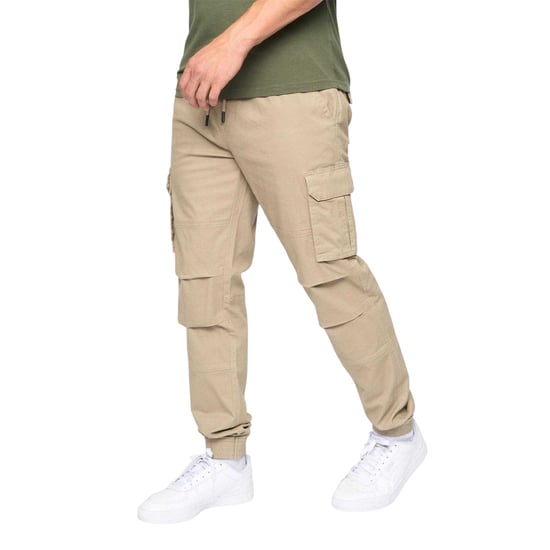 Crosshatch - "Pendles" Cargo-Hose für Herren (Steinfarben) - Image 4