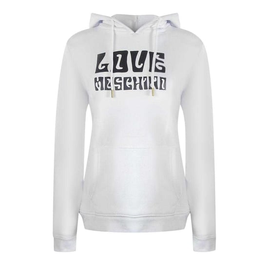 Love Moschino - "Groovy" Kapuzenpullover für Damen, mit Kapuze, Baumwolle (Weiß) - Image 1