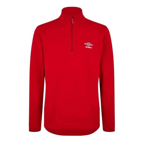 Umbro - "Club Essential" Sweatshirt für Herren, mit kurzem Reißverschluss, Regulär (Zinnoberrot) - Image 1