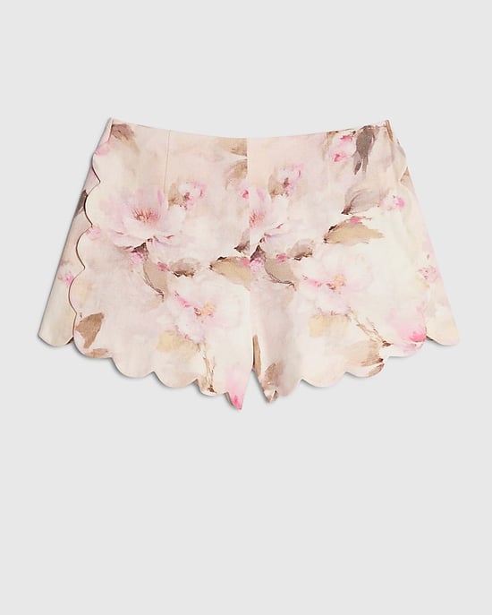 River Island Damen Shorts Rosa Blumenmuster mit Bogenkante und Reißverschluss - Image 6