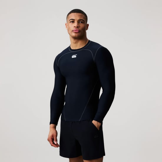 Canterbury - Base Layer Oberteil für Herren, Langärmlig (Schwarz/Weiß) - Image 4