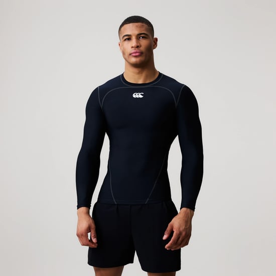 Canterbury - Base Layer Oberteil für Herren, Langärmlig (Schwarz/Weiß) - Image 6