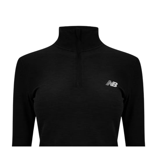 New Balance - Trainingsjacke für Damen, mit kurzem Reißverschluss, Laufen (Schwarz) - Image 3