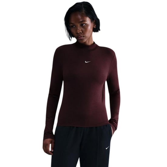 Nike - Trainingsjacke für Damen, Stehkragen (Burgunderrot) - Image 2