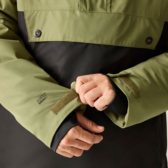 Dare 2B - "Freeride III" Skijacke für Herren, Über den Kopf (Schwarz/Martini Olive) - Image 6