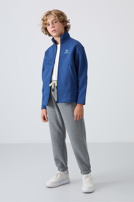 Youth Sweatshirt mit Reißverschlusskragen und Tasche - Image 4
