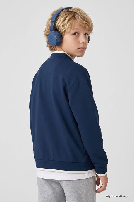 Youth Sweatshirt mit Reißverschluss und Rundhalsausschnitt - Image 5