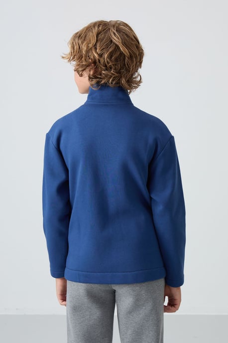 Youth Sweatshirt mit Reißverschlusskragen und Tasche - Image 5