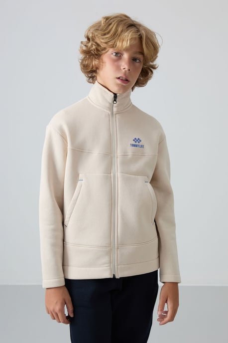 Tommy Life Jugend-Sweatshirt mit Reißverschlusskragen und Tasche - Image 3