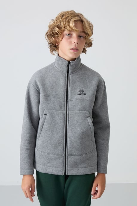 Jugend-Sweatshirt mit Reißverschlusskragen - Image 3
