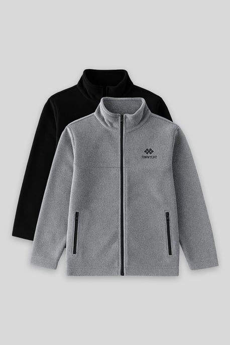 Youth Plüsch-Sweatshirt mit Reißverschlusskragen - Image 1