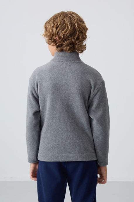 Youth Plüsch-Sweatshirt mit Reißverschlusskragen - Image 6