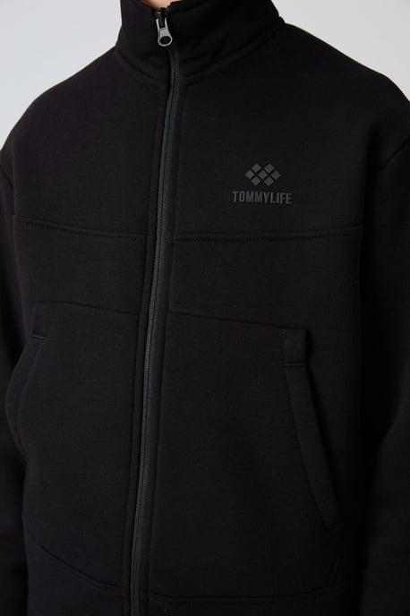 Tommy Life Jugend-Sweatshirt mit Reißverschlusskragen und Tasche - Image 3