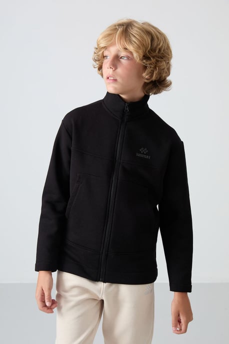 Tommy Life Jugend-Sweatshirt mit Reißverschlusskragen und Tasche - Image 4