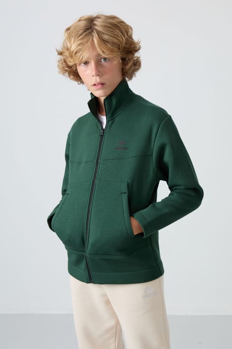 Tommy Life Jugend-Sweatshirt mit Reißverschlusskragen und Tasche - Image 1