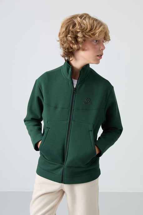 Tommy Life Jugend-Sweatshirt mit Reißverschlusskragen und Tasche - Image 2