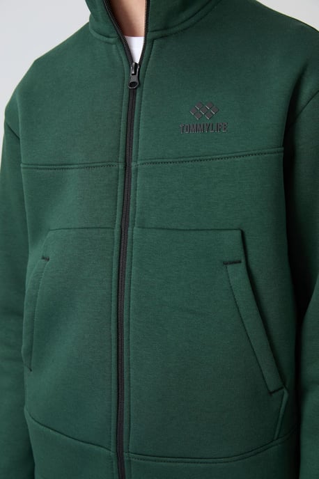 Tommy Life Jugend-Sweatshirt mit Reißverschlusskragen und Tasche - Image 3