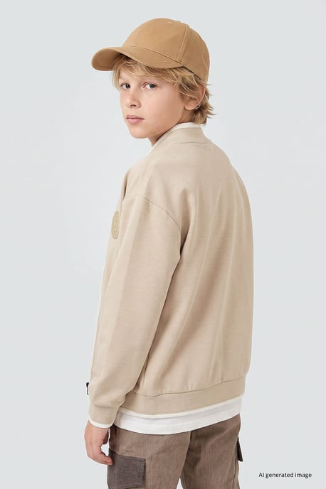 Youth Sweatshirt mit Rundhalsausschnitt und Reißverschluss - Image 5