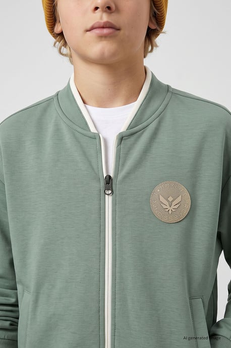 Youth Sweatshirt mit Reißverschluss und Rundhalsausschnitt - Image 2