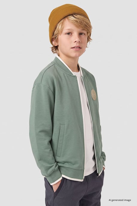 Youth Sweatshirt mit Reißverschluss und Rundhalsausschnitt - Image 4