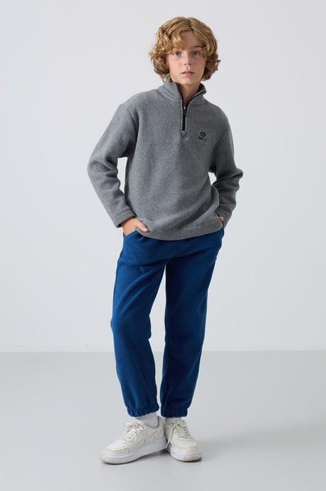 Tommy Life Jugend-Sweatshirt aus Plüsch mit halbem Reißverschluss - Image 6