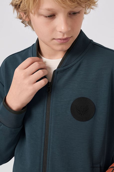 Youth Sweatshirt mit Rundhalsausschnitt und Reißverschluss - Image 3